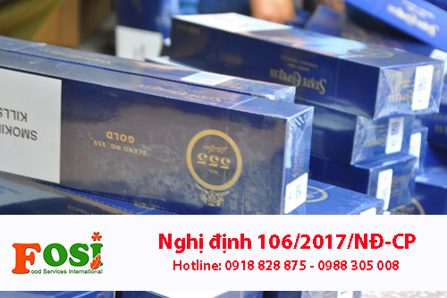 Nghị định 106/2017/NĐ-CP