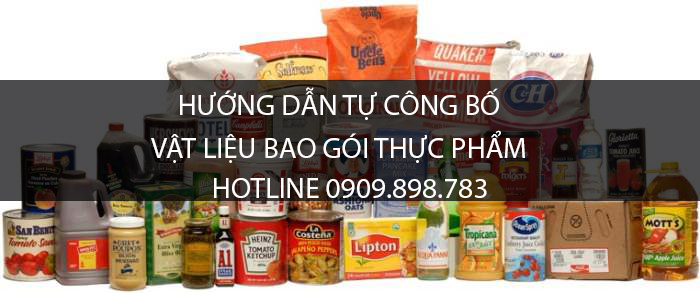 tự công bố vật liệu bao gói thực phẩm