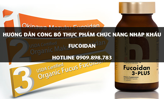 Thủ tục công bố thực phẩm chức năng fucoidan