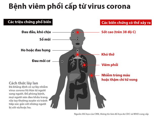 Biểu hiện - Triệu chứng khi mắc Virus Corona